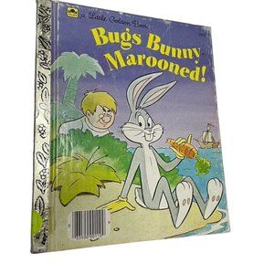 Bugs Bunny Marooned Little Golden Book 1985 Vintage Justine Korman u